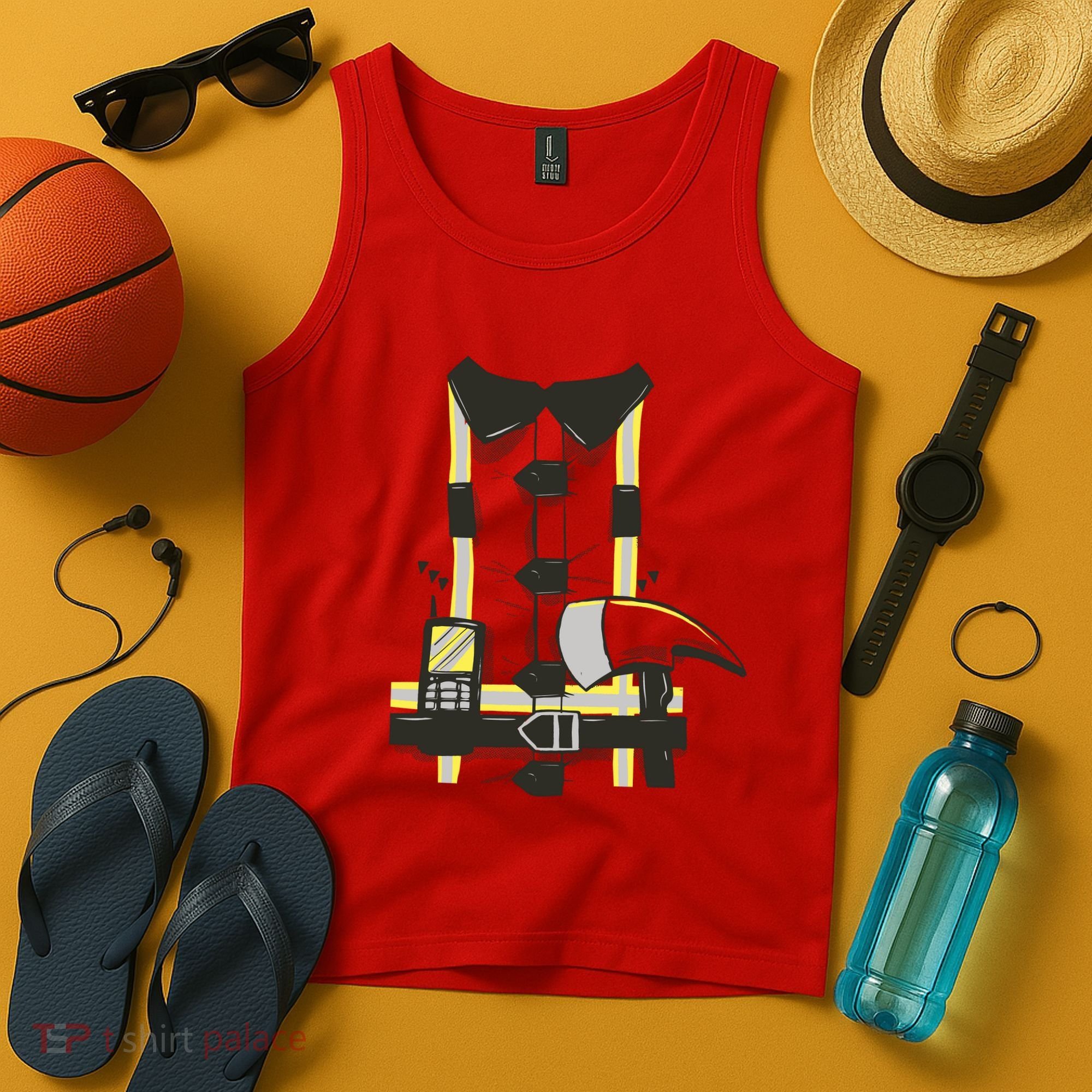 Firefighter Costume Tank Top