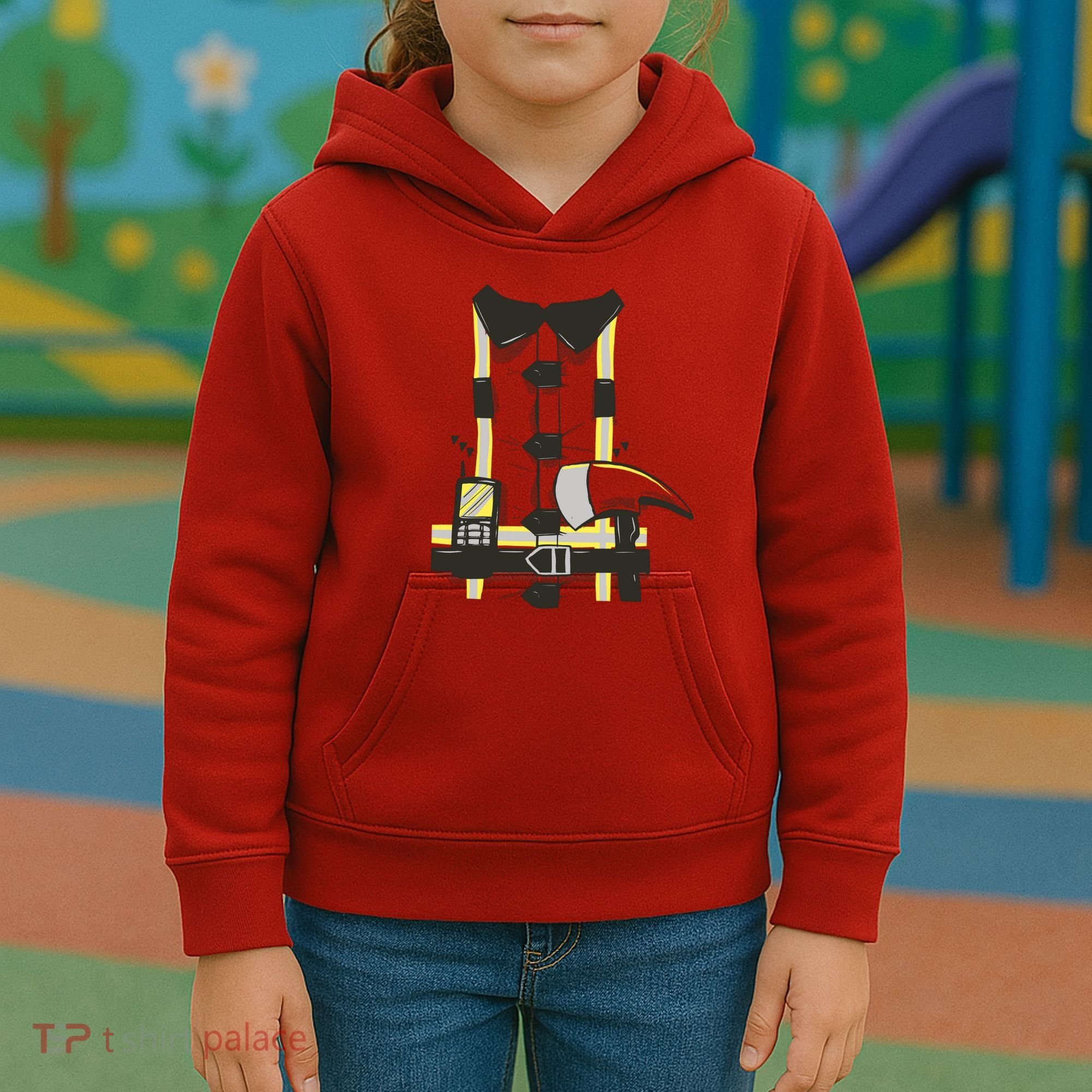 Firefighter Costume Kids Hoodie