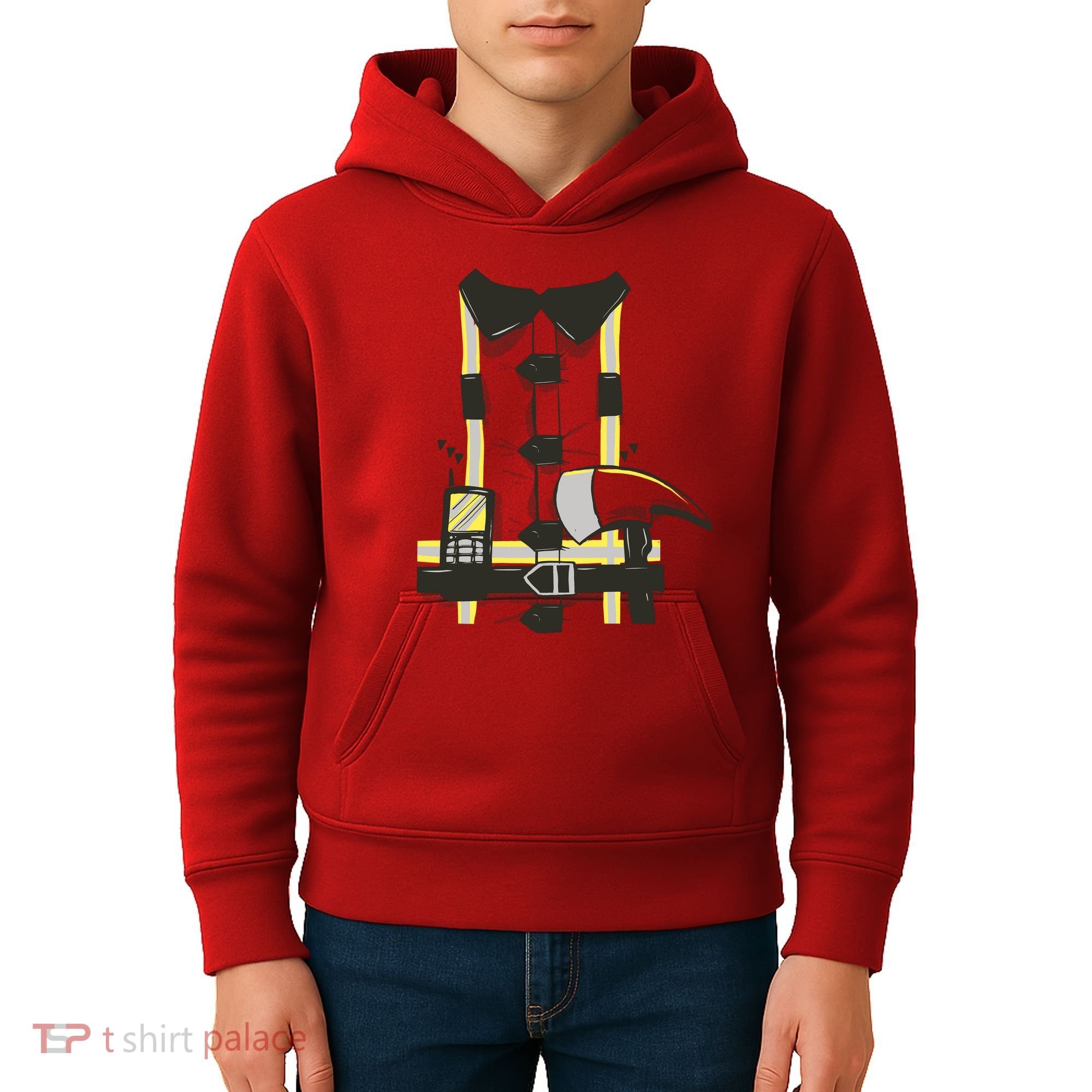 Firefighter Costume Kids Hoodie
