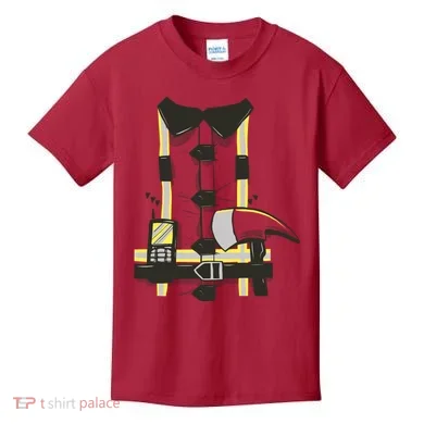 Firefighter Costume Kids T-Shirt