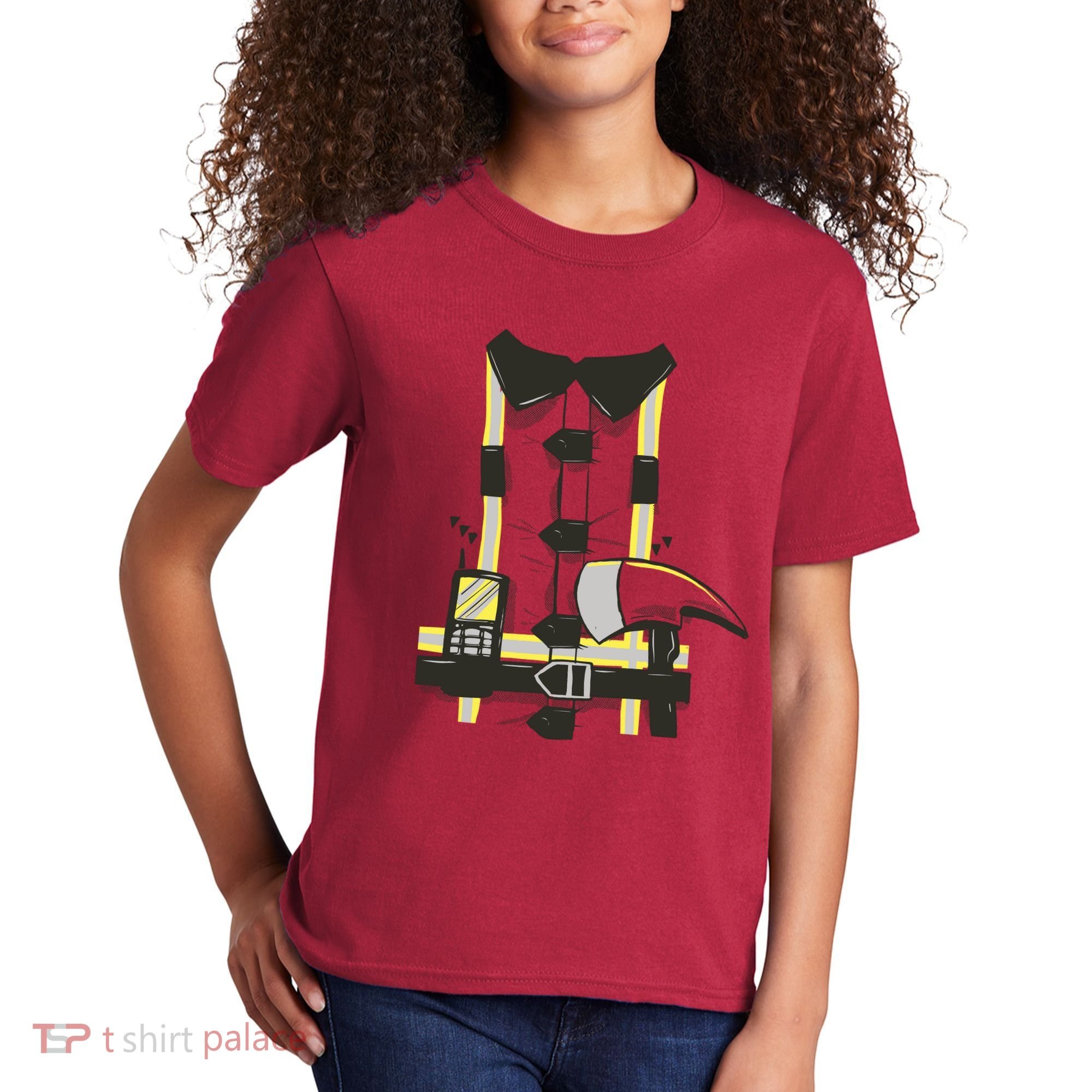 Firefighter Costume Kids T-Shirt