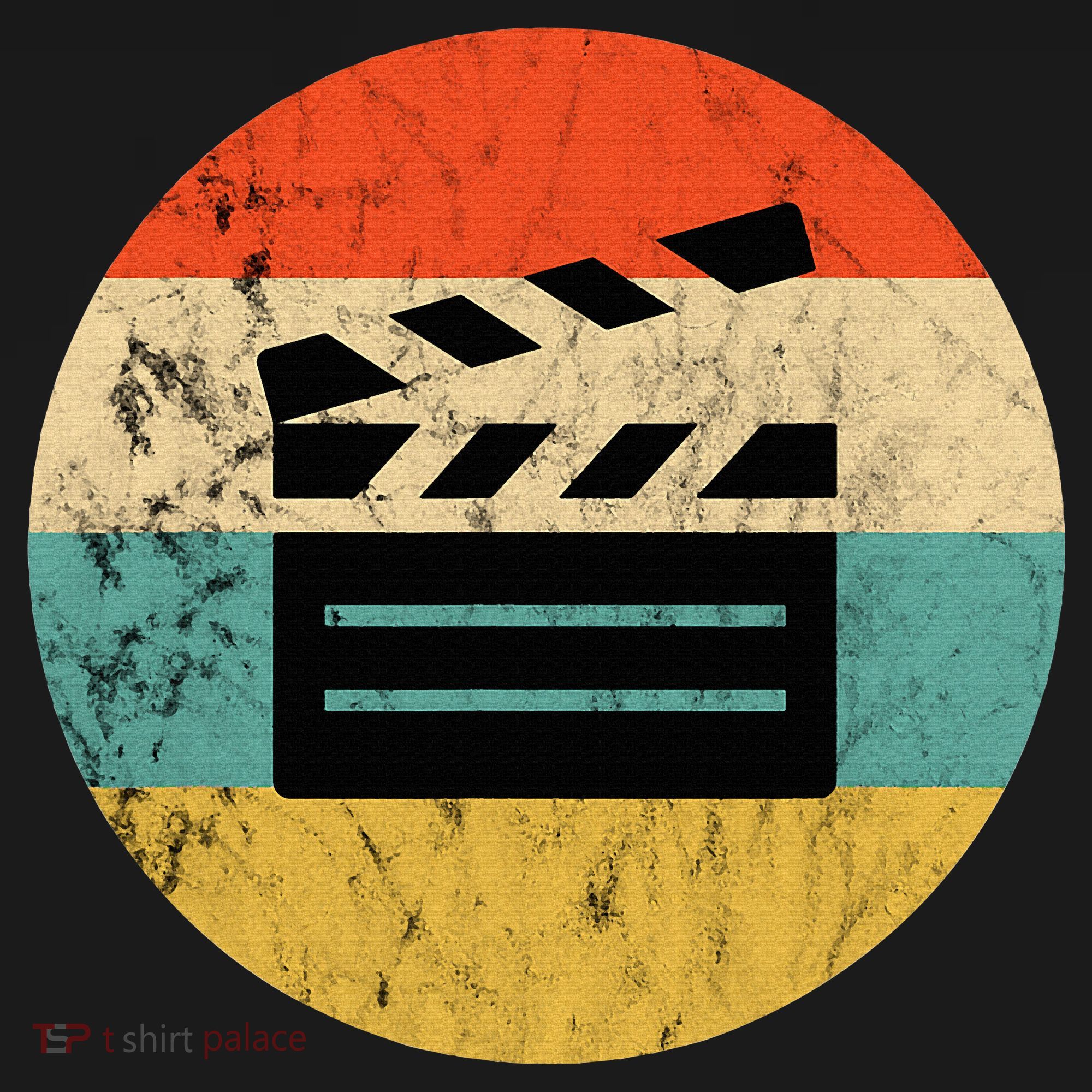 Filmmaker Clapboard Film Director Lover Retro Sunset Bucket Hat