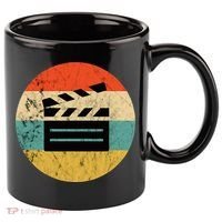 Filmmaker Clapboard Film Director Lover Retro Sunset 11oz C Handle Ceramic Mug thumb 0