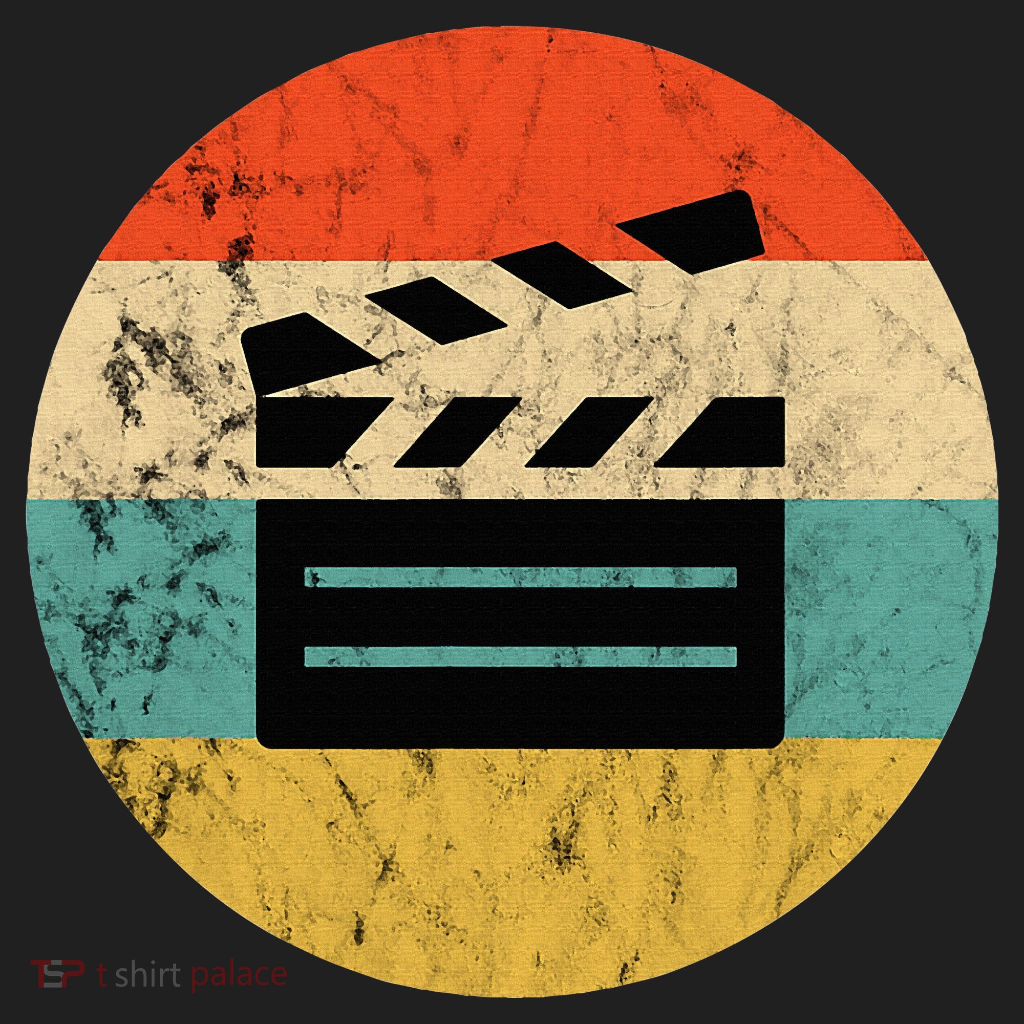 Filmmaker Clapboard Film Director Lover Retro Sunset Beanie