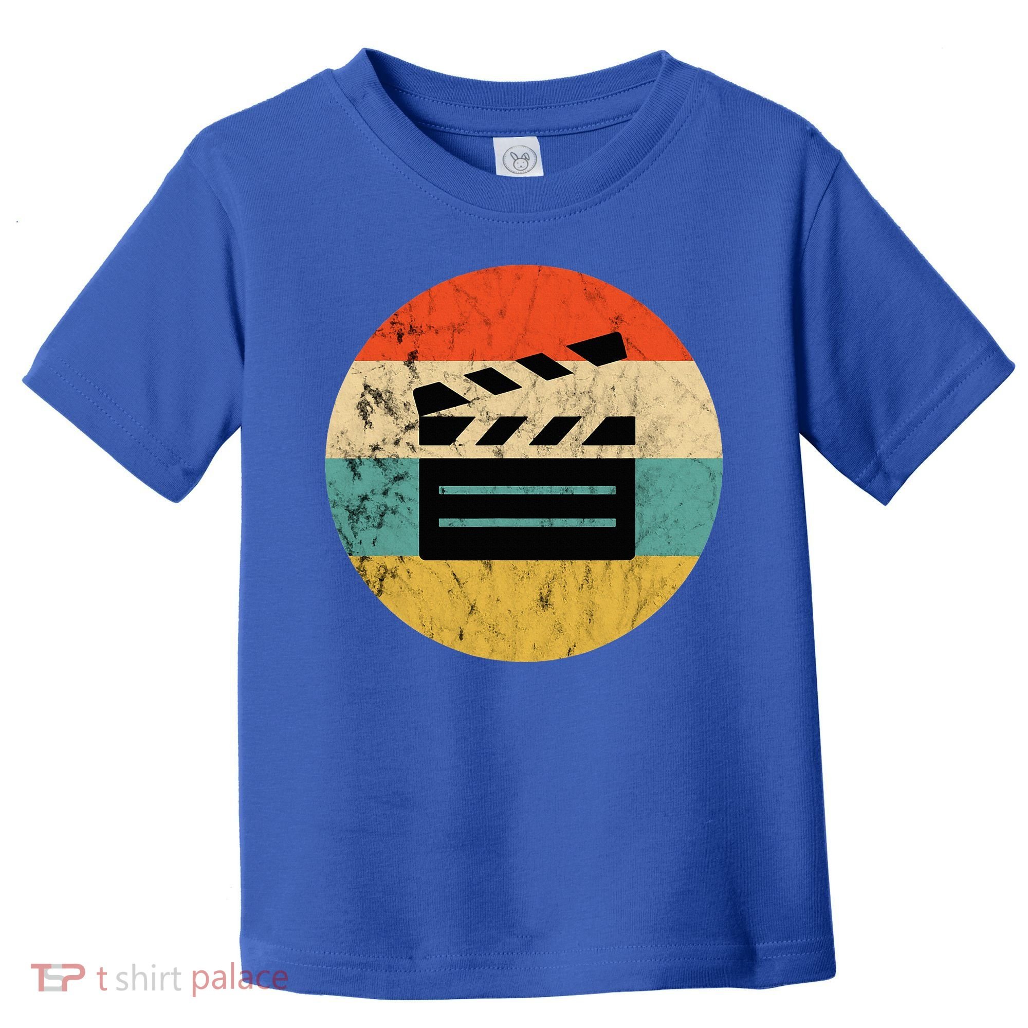 Filmmaker Clapboard Film Director Lover Retro Sunset Toddler T-Shirt