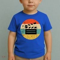 Filmmaker Clapboard Film Director Lover Retro Sunset Toddler T-Shirt thumb 2
