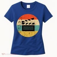 Filmmaker Clapboard Film Director Lover Retro Sunset Women's T-Shirt thumb 0