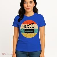 Filmmaker Clapboard Film Director Lover Retro Sunset Women's T-Shirt thumb 4