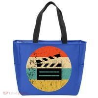 Filmmaker Clapboard Film Director Lover Retro Sunset Tote Bag thumb 0