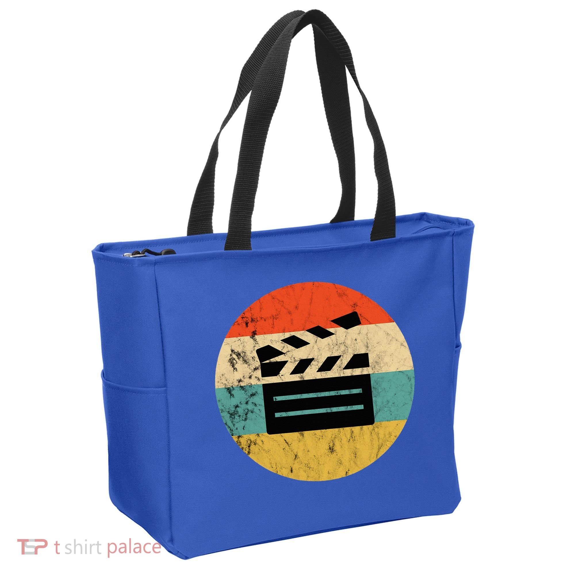 Filmmaker Clapboard Film Director Lover Retro Sunset Tote Bag