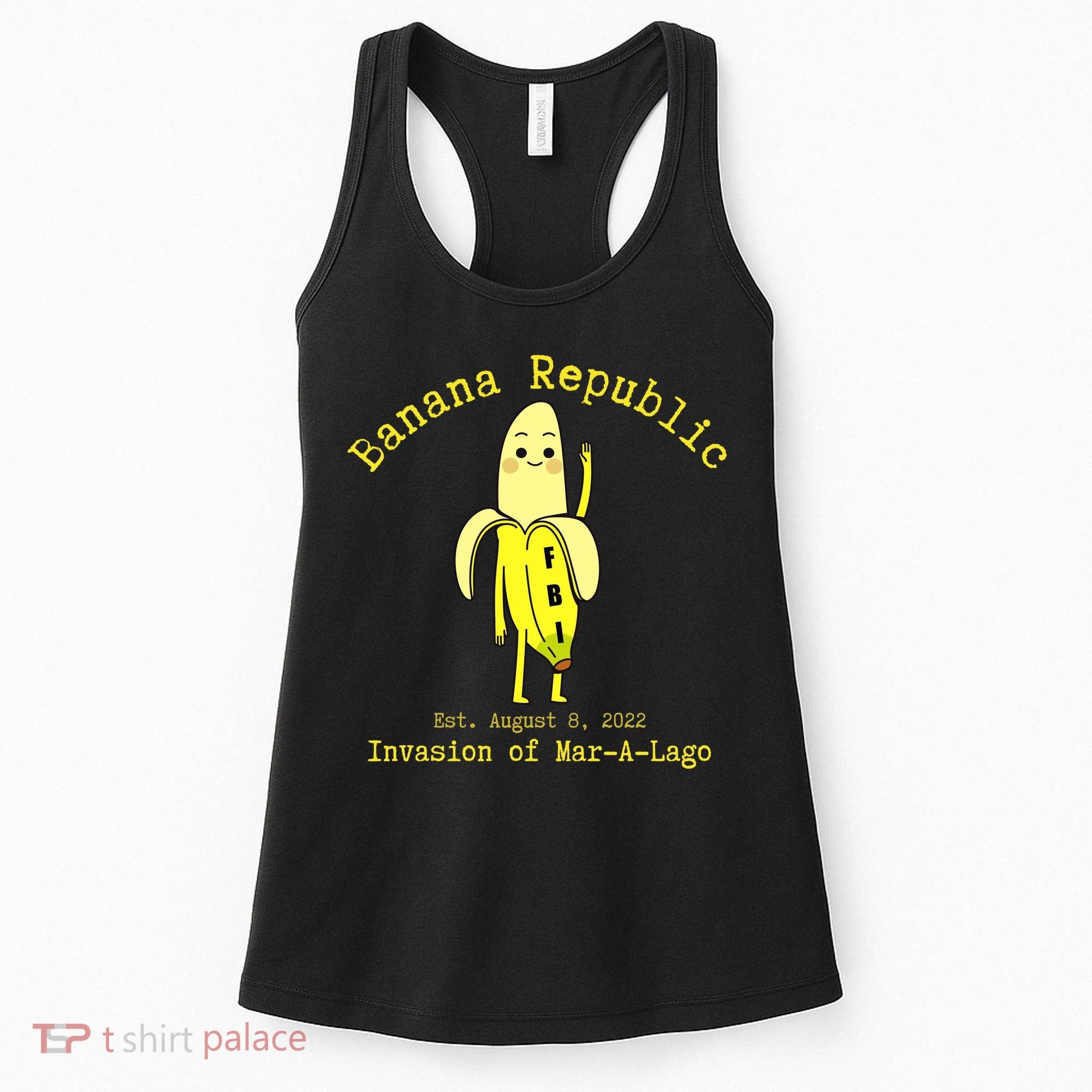 Funny Conservative Banana Republic Defund the FBI Women's Tank Top