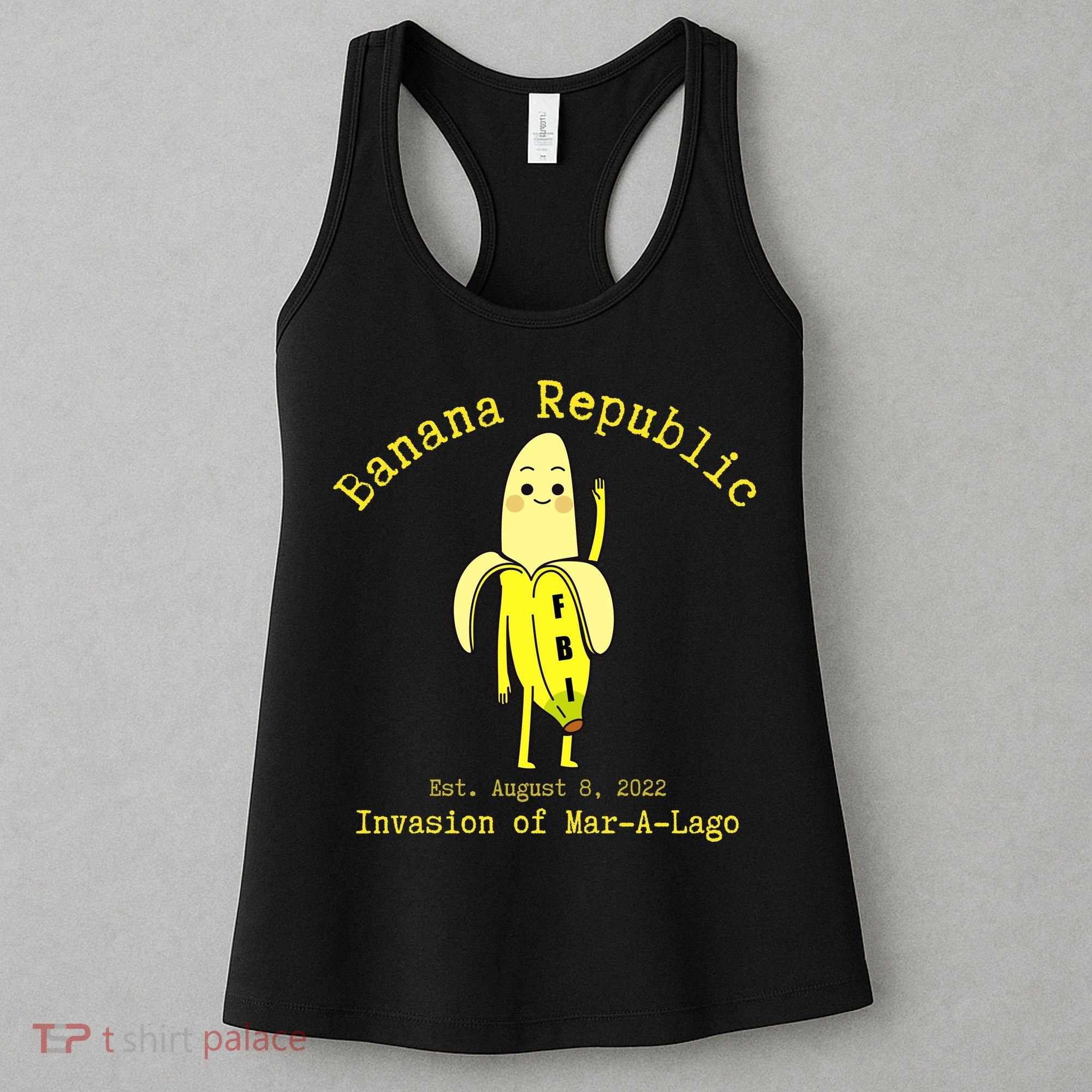 Funny Conservative Banana Republic Defund the FBI Women's Tank Top