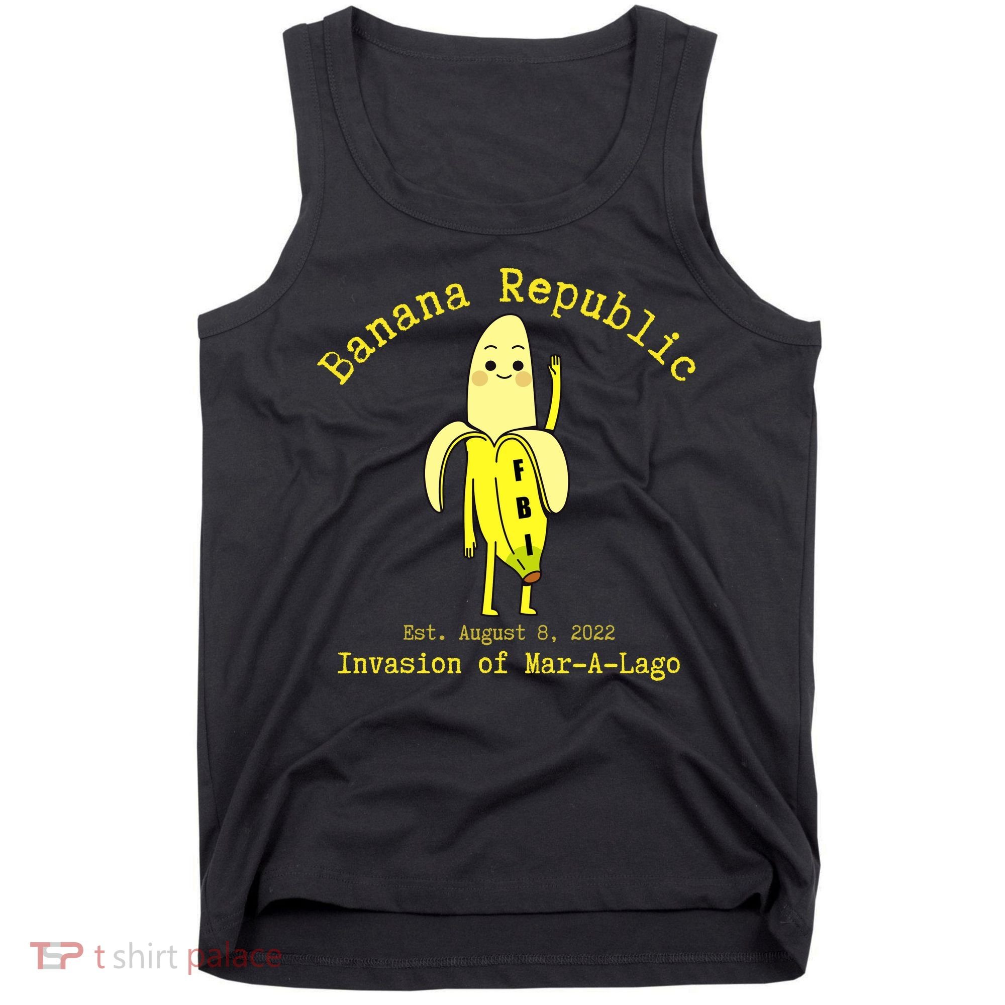 Funny Conservative Banana Republic Defund the FBI Tank Top