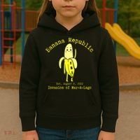 Funny Conservative Banana Republic Defund the FBI Kids Hoodie thumb 3