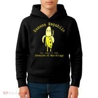 Funny Conservative Banana Republic Defund the FBI Kids Hoodie thumb 4