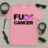 Fuck Cancer Fuck Breast Cancer Awareness T-Shirt thumb 5