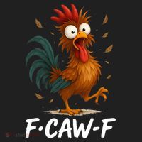 Funny Chicken F-Caw-F Rooster Women's Sweatshirt thumb 2
