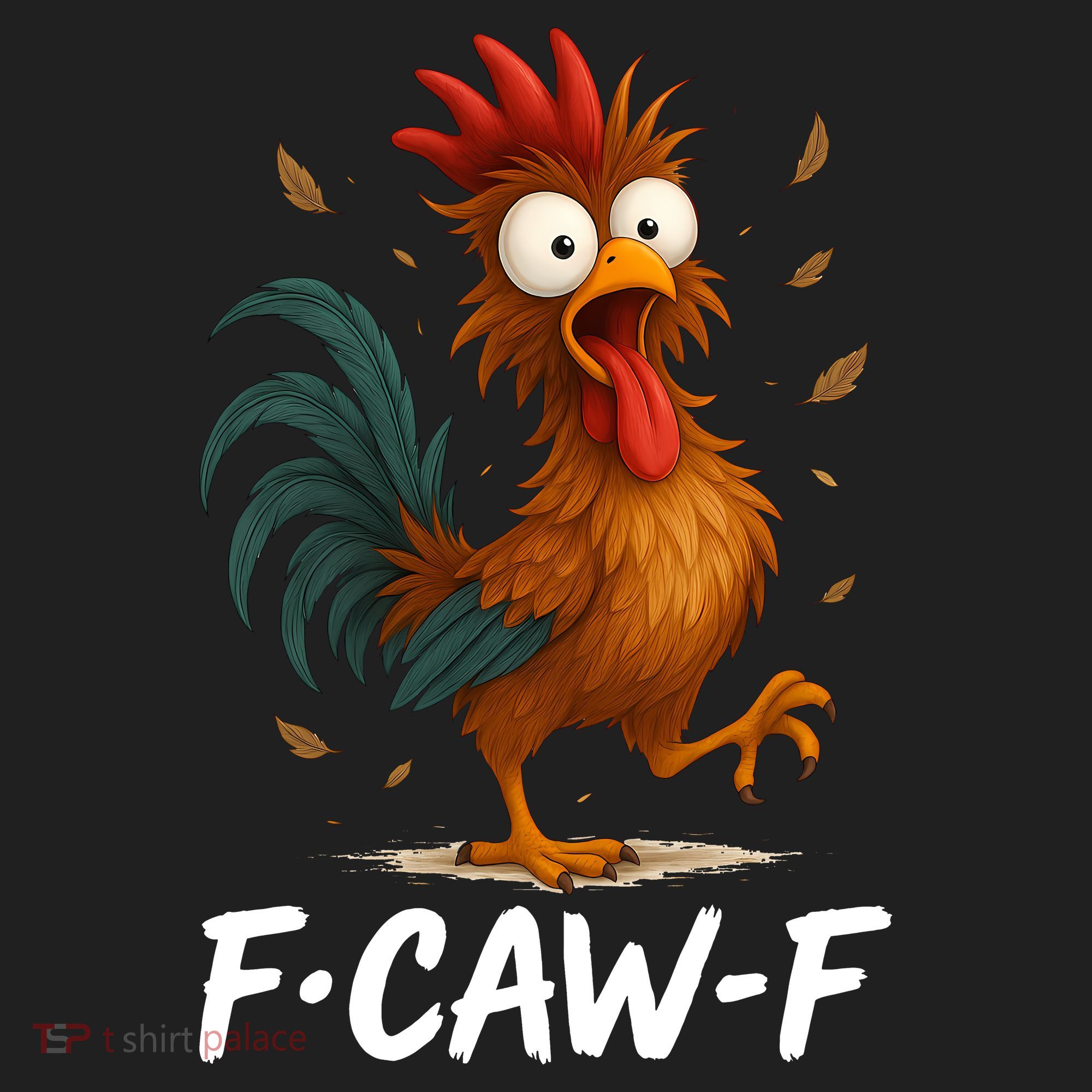 Funny Chicken F-Caw-F Rooster Women's Sweatshirt