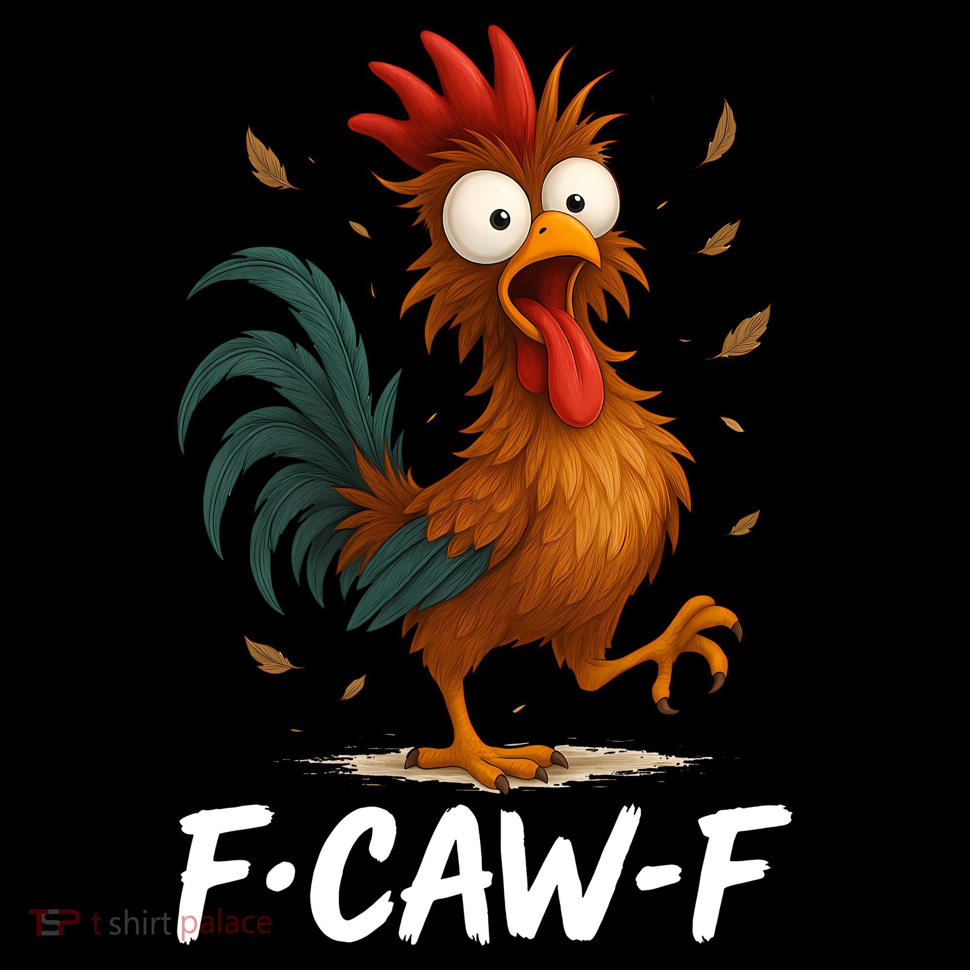 Funny Chicken F-Caw-F Rooster Coaster