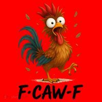 Funny Chicken F-Caw-F Rooster Santa Hat thumb 1
