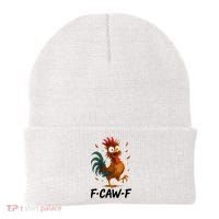 Funny Chicken F-Caw-F Rooster Beanie thumb 0