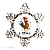 Funny Chicken F-Caw-F Rooster Ornament thumb 0