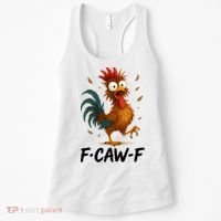 Funny Chicken F-Caw-F Rooster Women's Tank Top thumb 0