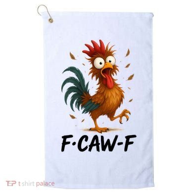 Funny Chicken F-Caw-F Rooster Golf Towel