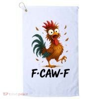 Funny Chicken F-Caw-F Rooster Golf Towel thumb 0