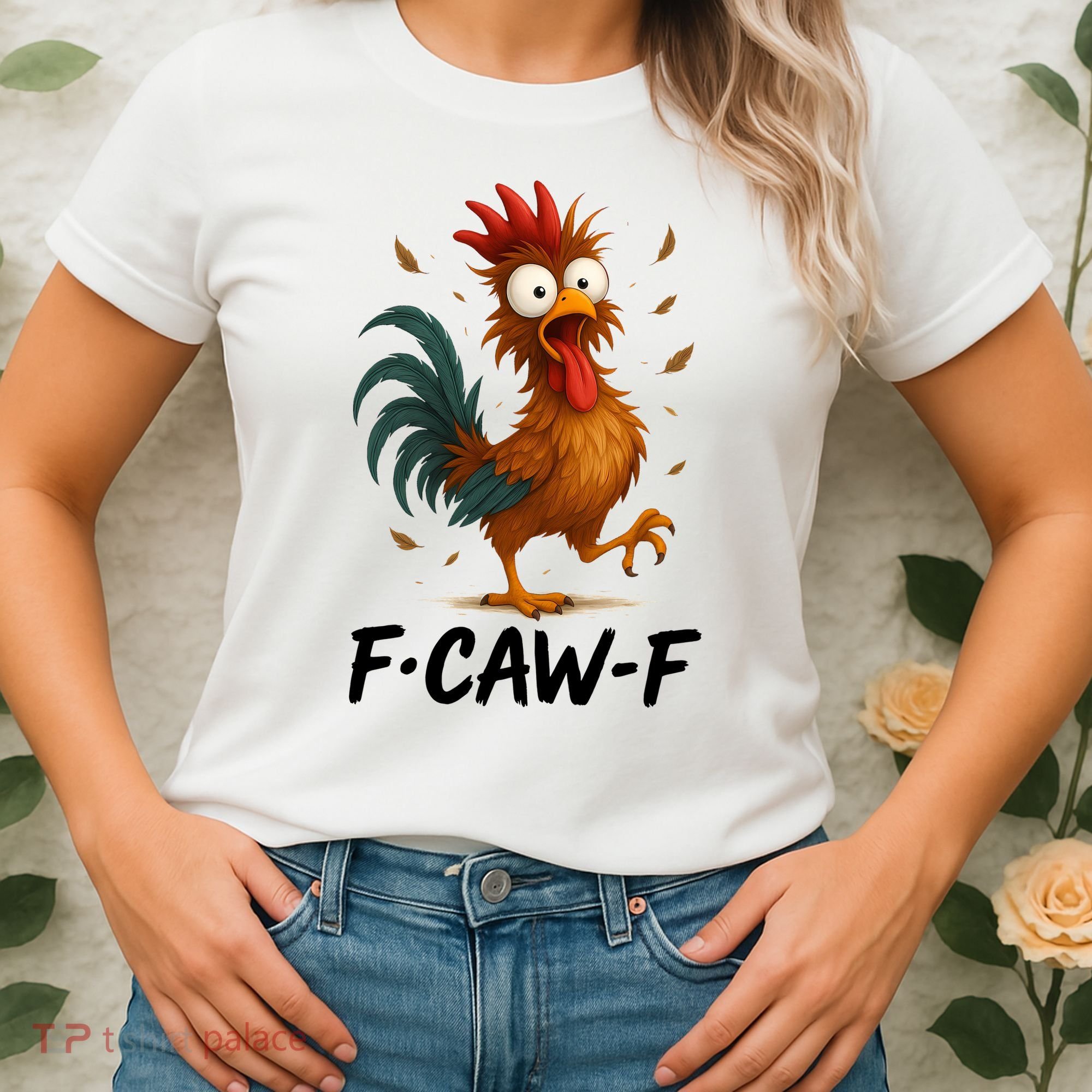 Funny Chicken F-Caw-F Rooster Women's T-Shirt