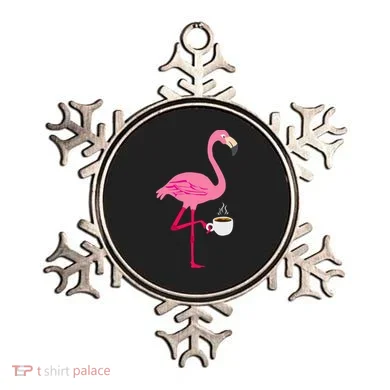 Flamingo Coffee Funny  Ornament