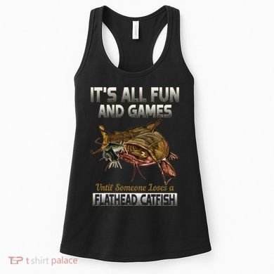 Flathead Catfish Fishing Freshwater Fish Gift Women's Tank Top