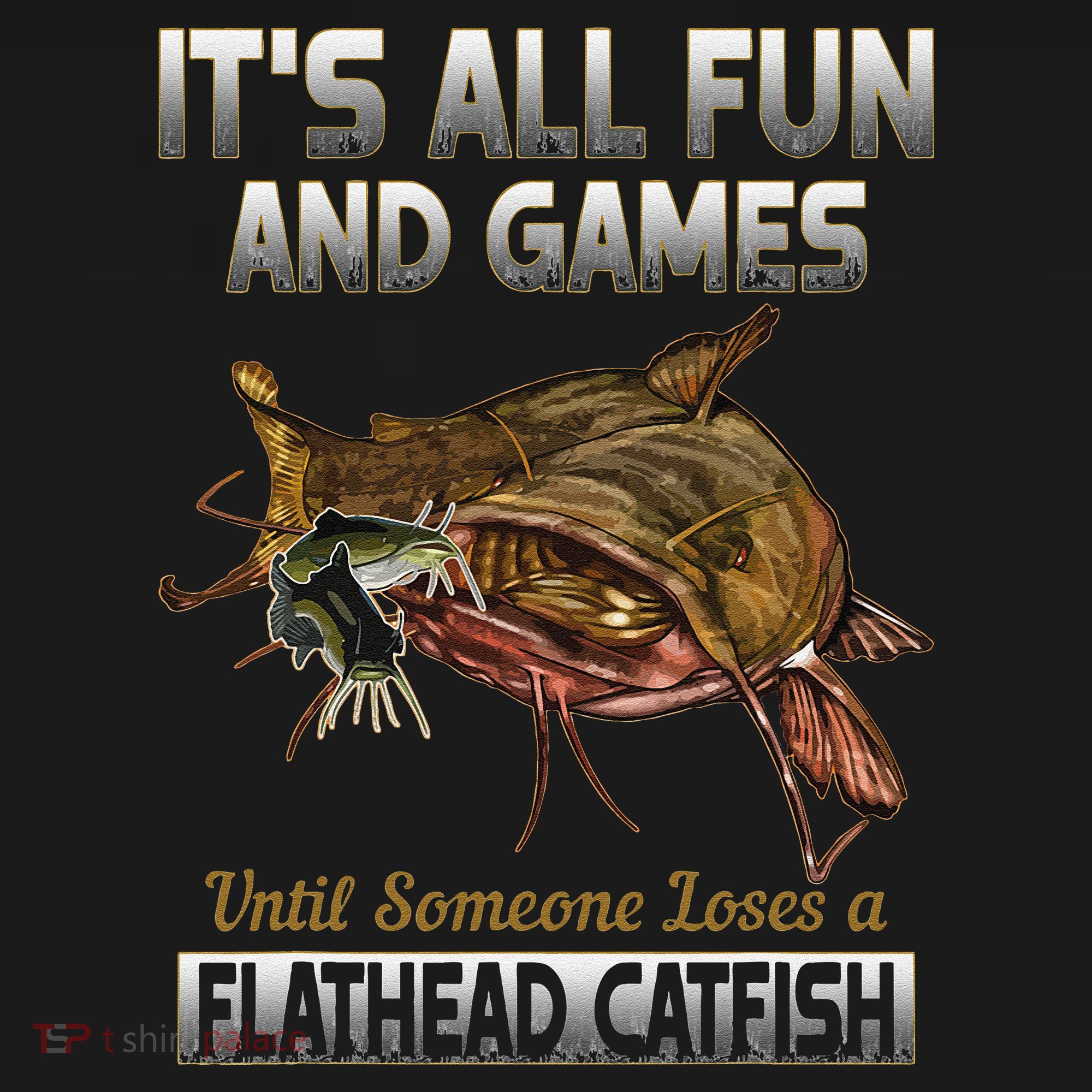Flathead Catfish Fishing Freshwater Fish Gift Kids Long Sleeve Shirt