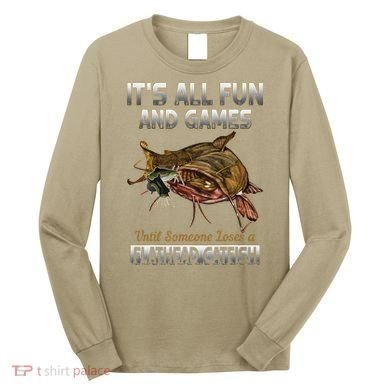 Flathead Catfish Fishing Freshwater Fish Gift Long Sleeve Shirt