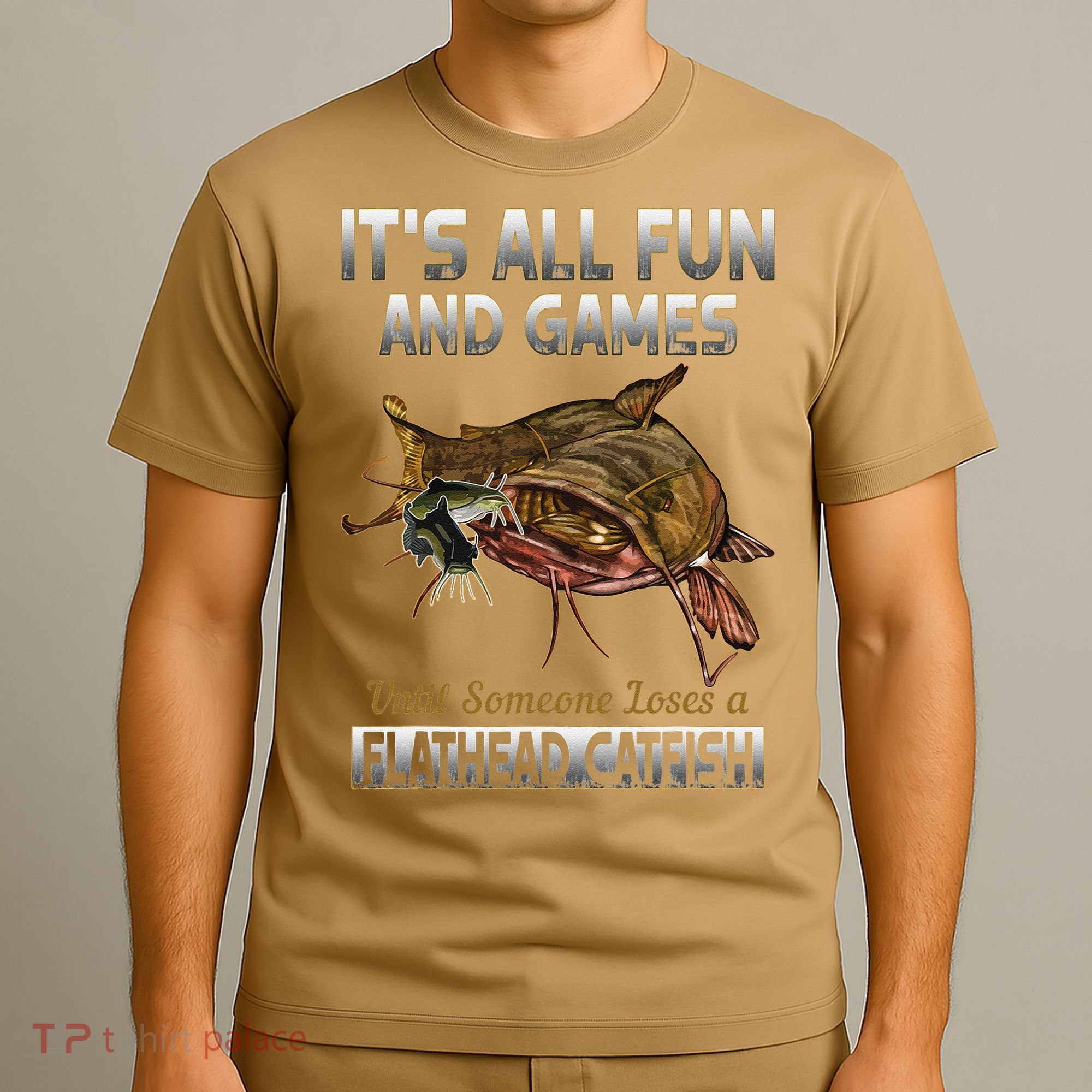 Flathead Catfish Fishing Freshwater Fish Gift T-Shirt