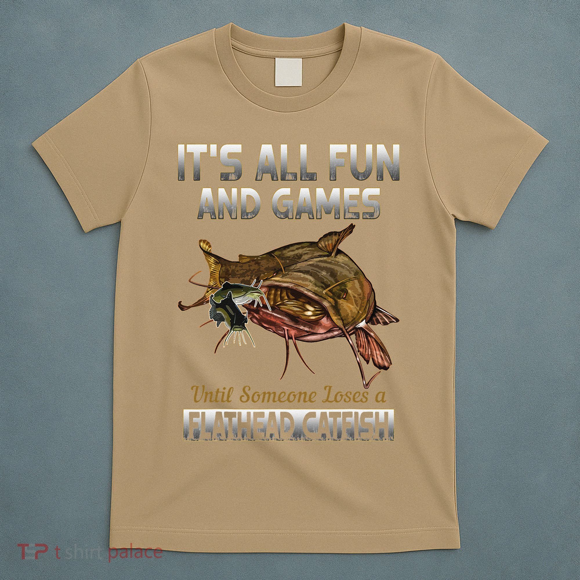 Flathead Catfish Fishing Freshwater Fish Gift T-Shirt