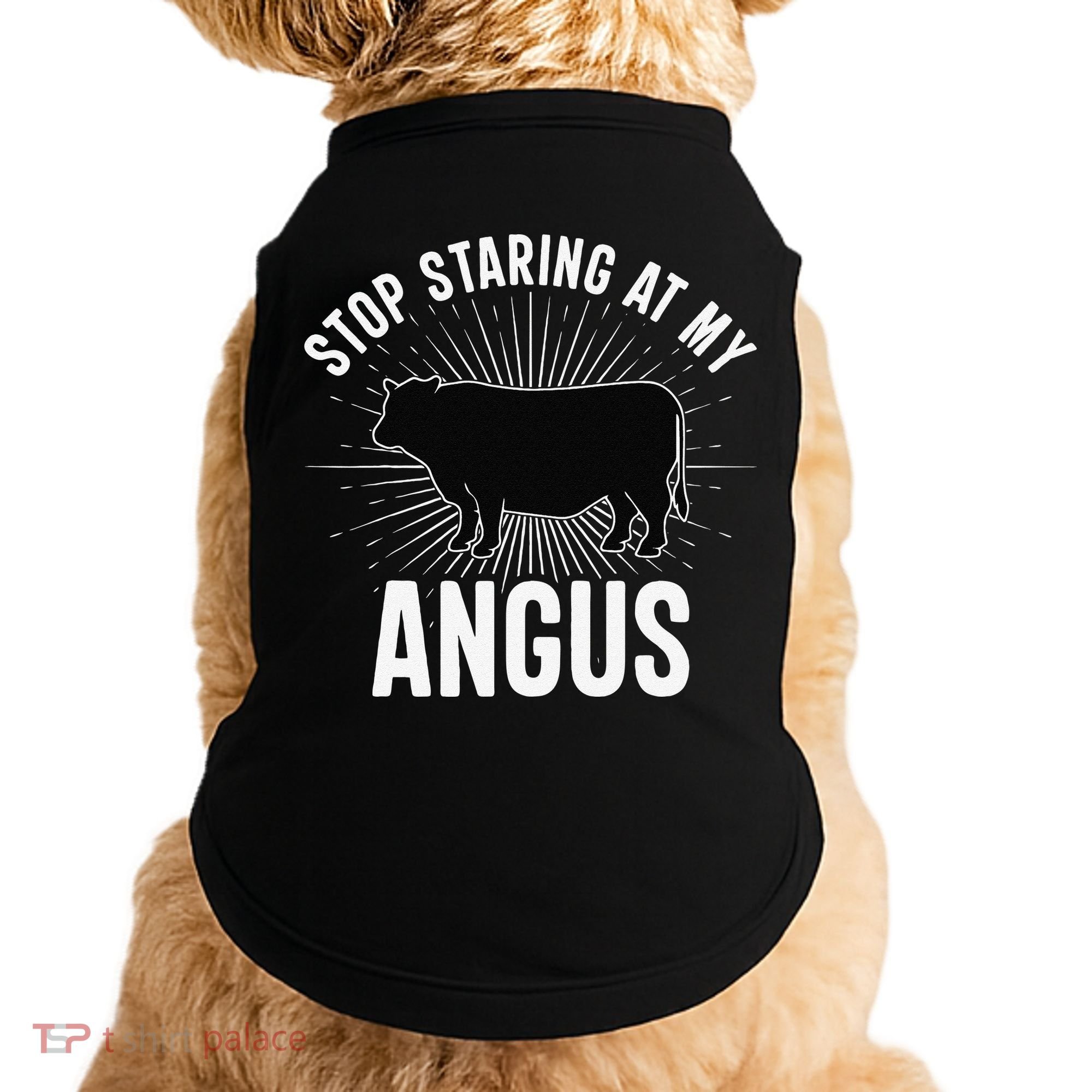Funny Cow Farmer Rasing Cattle Dairy Farming Angus Cows Doggie Tank
