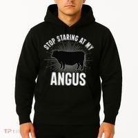 Funny Cow Farmer Rasing Cattle Dairy Farming Angus Cows Hoodie thumb 2