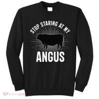 Funny Cow Farmer Rasing Cattle Dairy Farming Angus Cows Sweatshirt thumb 0