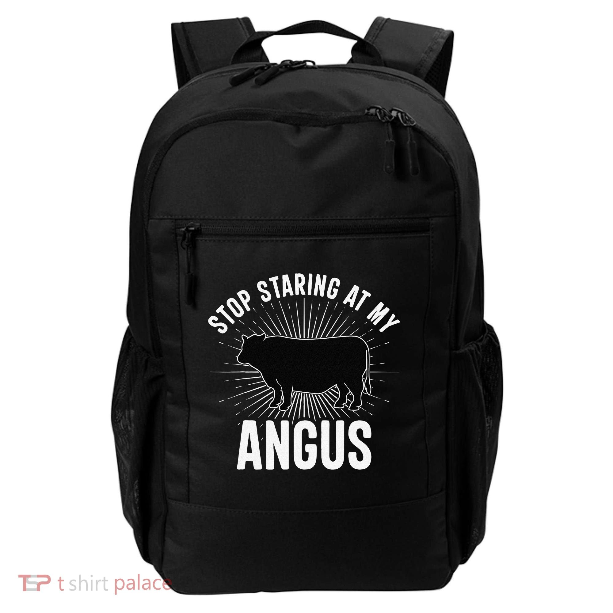 Funny Cow Farmer Rasing Cattle Dairy Farming Angus Cows Backpack