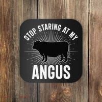 Funny Cow Farmer Rasing Cattle Dairy Farming Angus Cows Coaster thumb 0