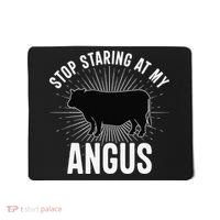 Funny Cow Farmer Rasing Cattle Dairy Farming Angus Cows Mousepad thumb 0