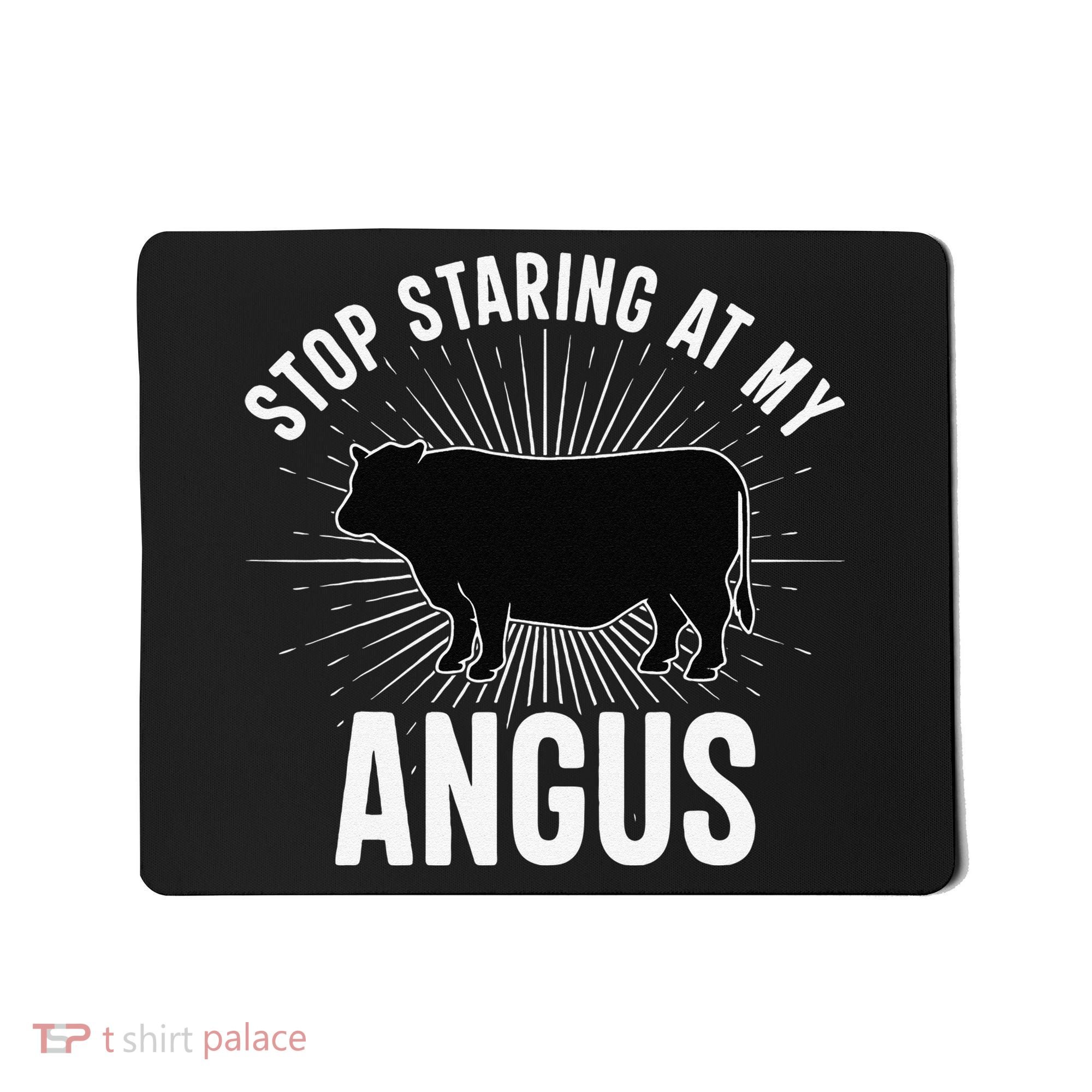 Funny Cow Farmer Rasing Cattle Dairy Farming Angus Cows Mousepad