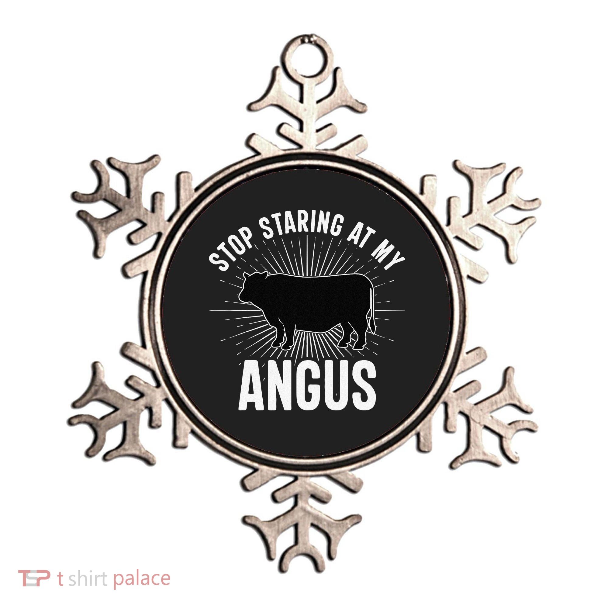 Funny Cow Farmer Rasing Cattle Dairy Farming Angus Cows Ornament