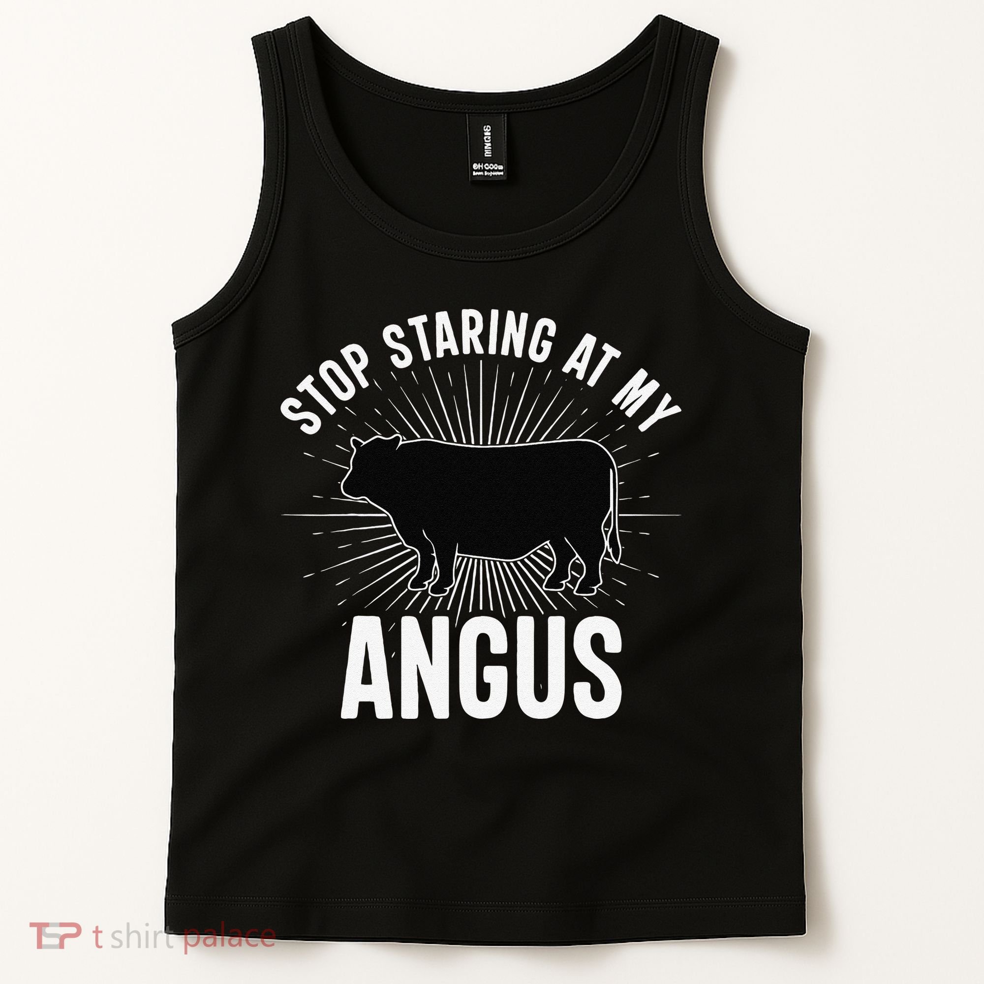 Funny Cow Farmer Rasing Cattle Dairy Farming Angus Cows Tank Top