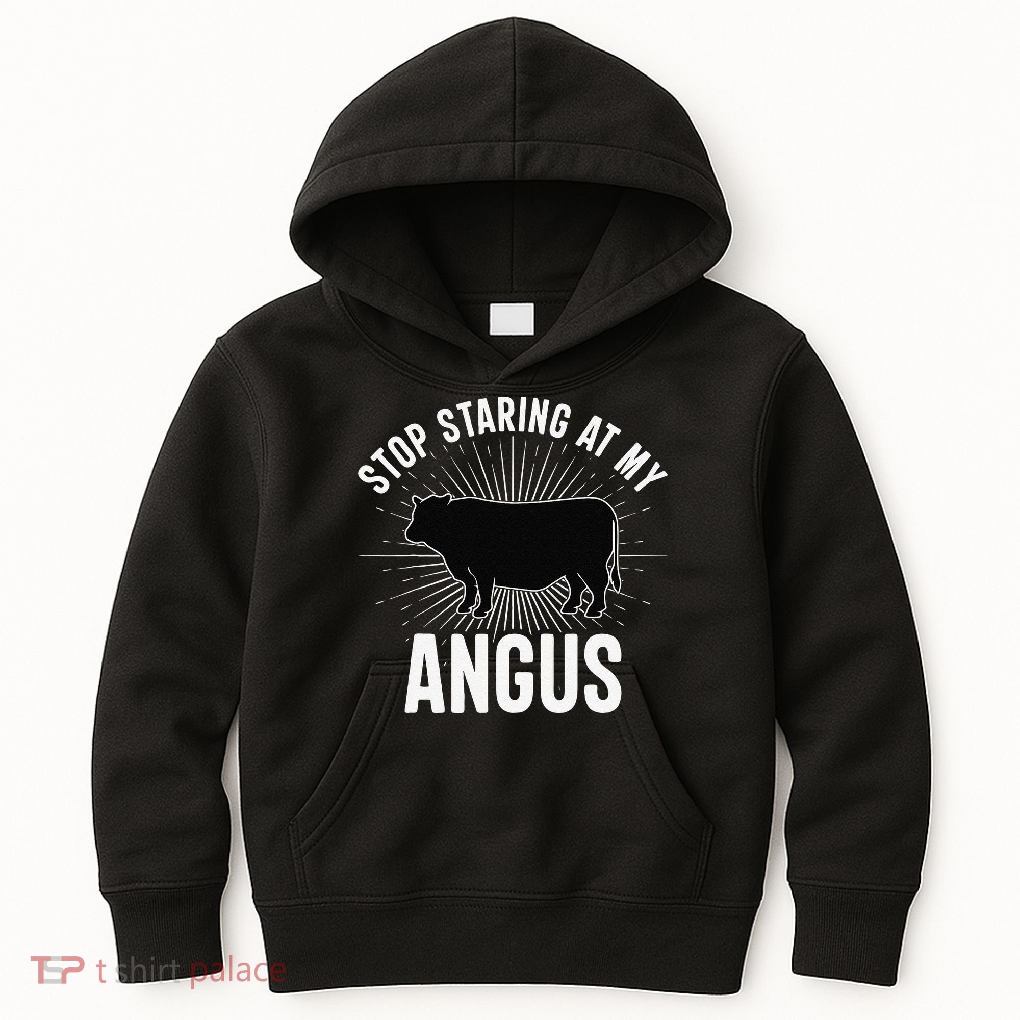 Funny Cow Farmer Rasing Cattle Dairy Farming Angus Cows Kids Hoodie