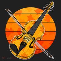 Funny Cute Fall Violin Violinist Autumn Thanksgiving String Player Women's Sweatshirt thumb 2