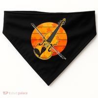 Funny Cute Fall Violin Violinist Autumn Thanksgiving String Player USA-Made Doggie Bandana thumb 0