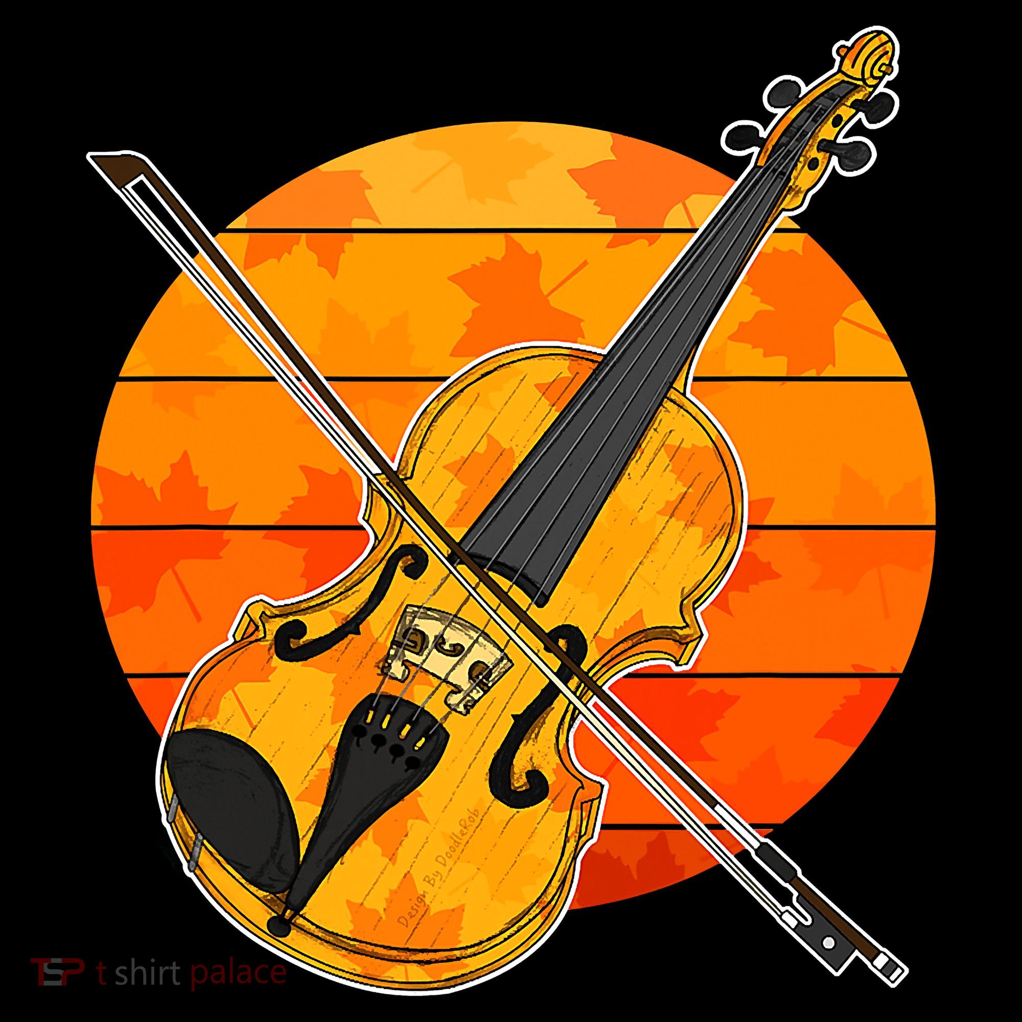 Funny Cute Fall Violin Violinist Autumn Thanksgiving String Player Apron