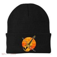 Funny Cute Fall Violin Violinist Autumn Thanksgiving String Player Beanie thumb 0
